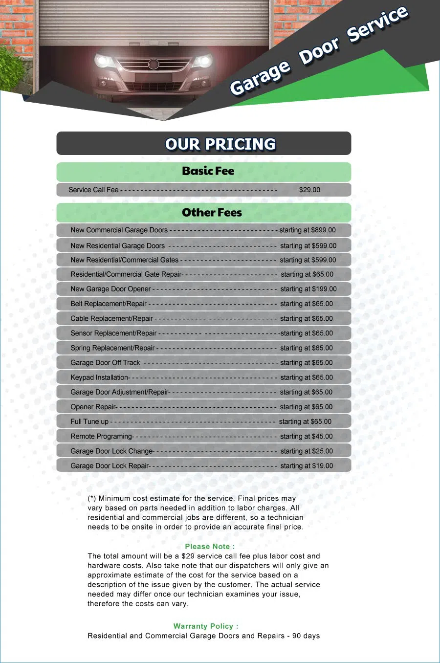 Galaxy Garage Door Service Arlington, VA 703-988-6654